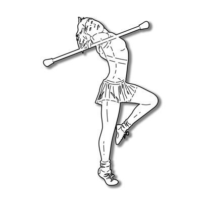 Stamping Station - Baton Twirler
